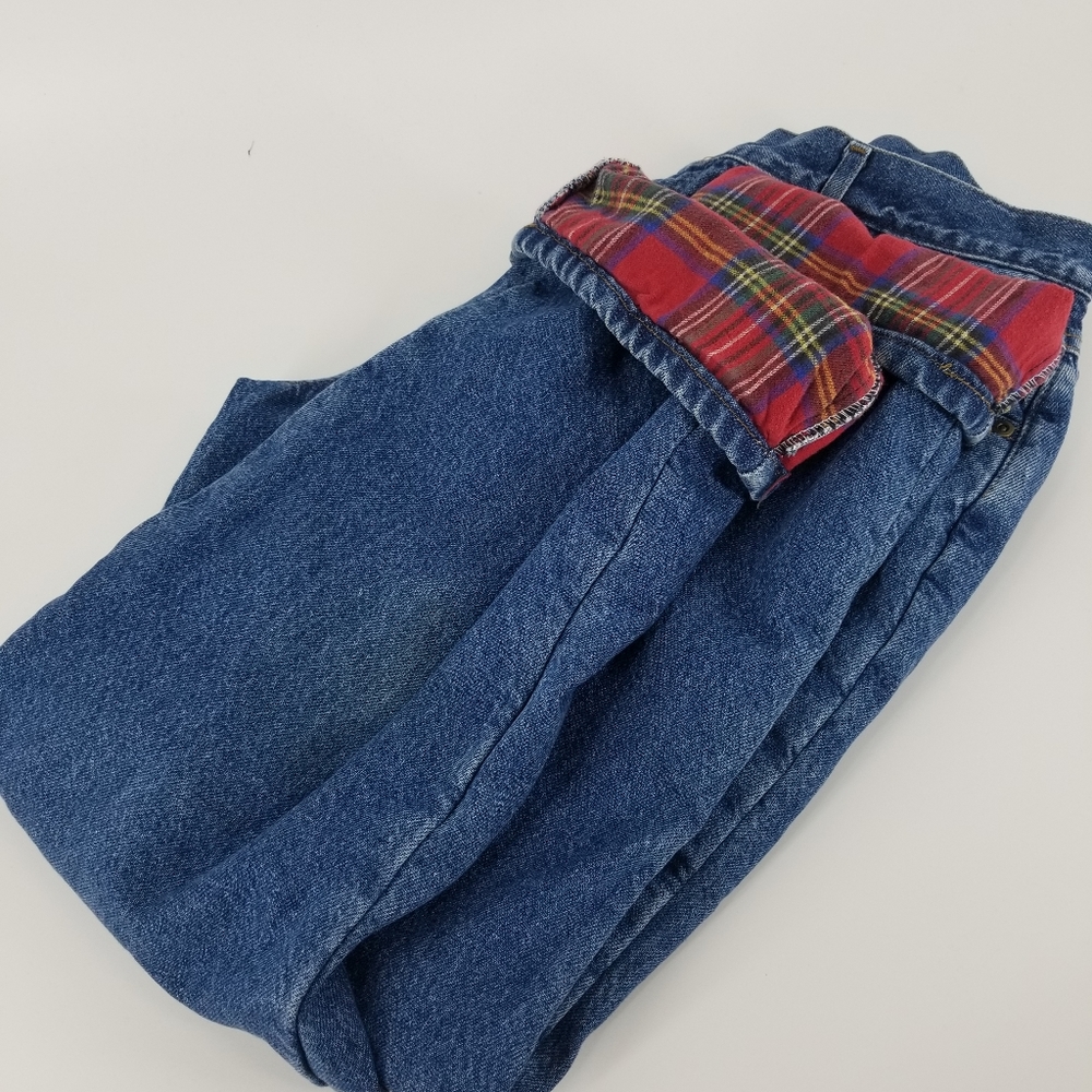 L.L. Bean Vintage lined Plaid Jean size 8/10